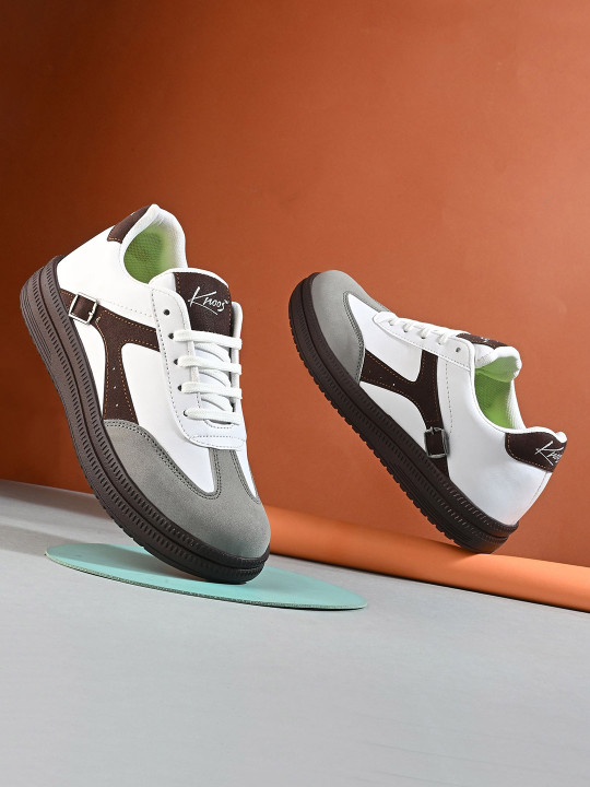 knoos Women Colourblocked Lace-Ups Sneakers
