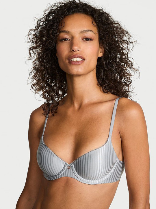 Victoria's Secret Striped Medium Coverage Underwired Lightly Padded Demi Bra