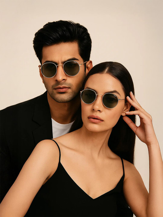 IDEE Unisex Round Sunglasses with UV Protected Lens