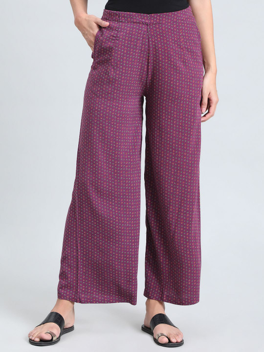 Go Colors Women Printed Straight Fit Ethnic Palazzo