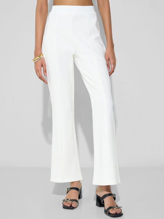 Annabelle by Pantaloons Women Flared High-Rise Trousers