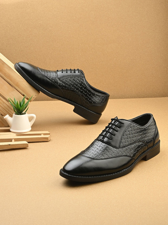 House of Pataudi Men Lightweight With Soft Cushion Lace-Ups Derbys