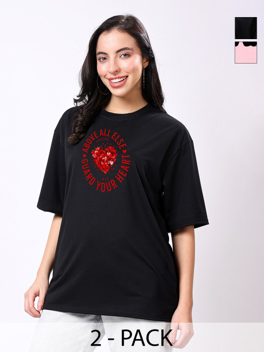 TQH Women Typography 2 Printed T-shirt
