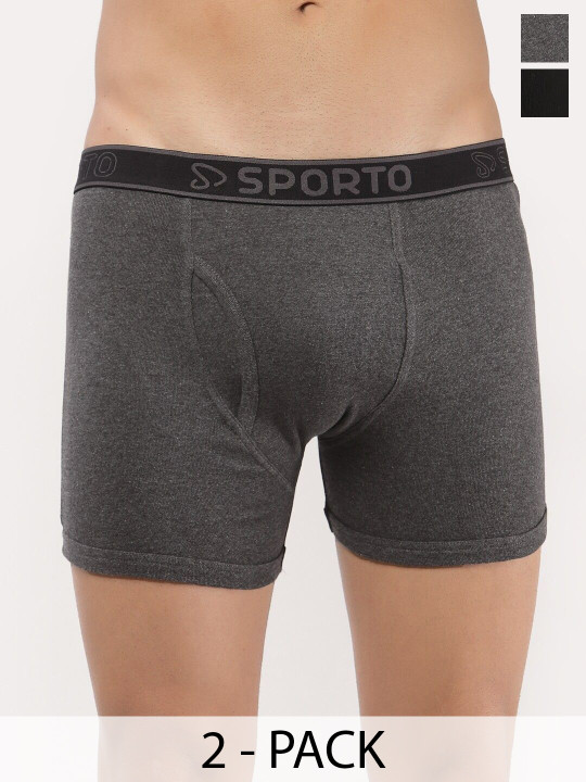 Sporto by Macho Pack Of 2 Combed Cotton Trunks