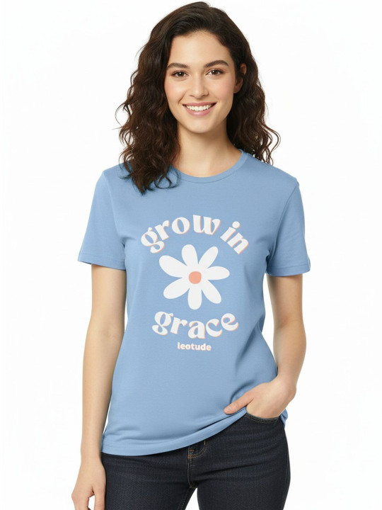 Leotude Women Typography Printed Round Neck Cotton T-shirt