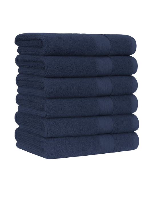 Dollar Bamboo Hand Towel Ultra Absorbent & Odour-Free 3X Softer Than Cotton Towels 40 x 60 cm (Pack of 6)