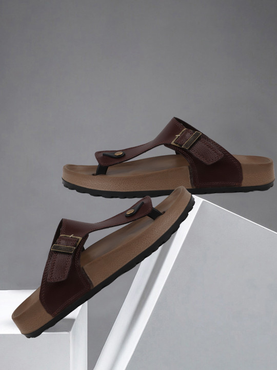 glitchez Men Thong Flip-Flops with Buckle