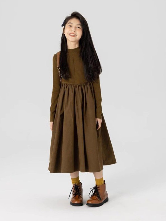 StyleCast x Revolte Girls Fit-Flare Midi Dress