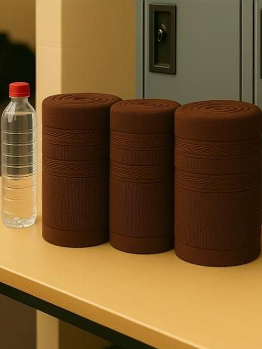 Dollar Pack of 3 Solid Cotton High Absorbent Hand Towels