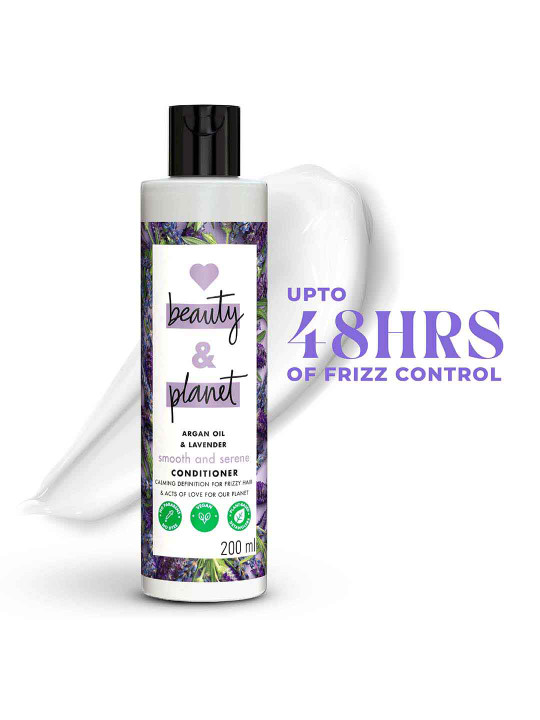 Love Beauty & Planet Argan Oil and Lavender Conditioner for Frizzy Hair - 200ml