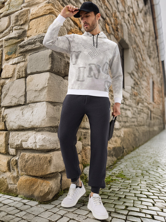 Status Quo Men Solid Regular Fit Jogger Trousers