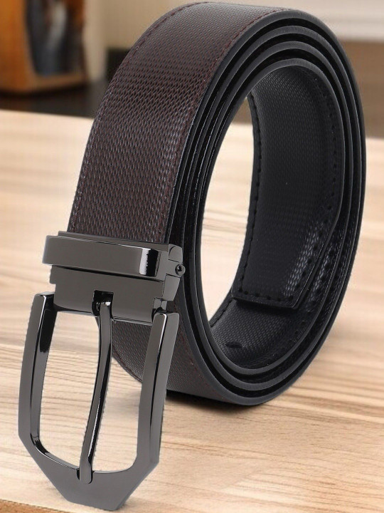 Roadster Men Textured PU Reversible Belt