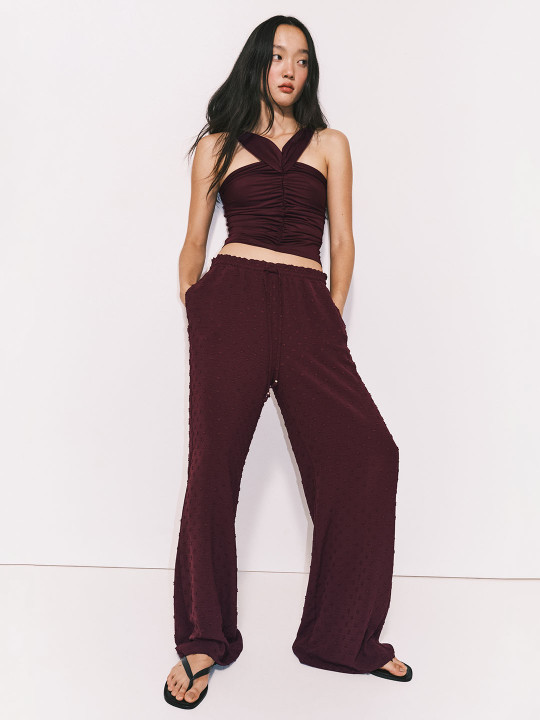 H&M Plumeti Drawstring Trousers