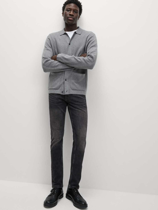 Marks & Spencer Slim Fit Vintage Wash Crosshatch Jeans