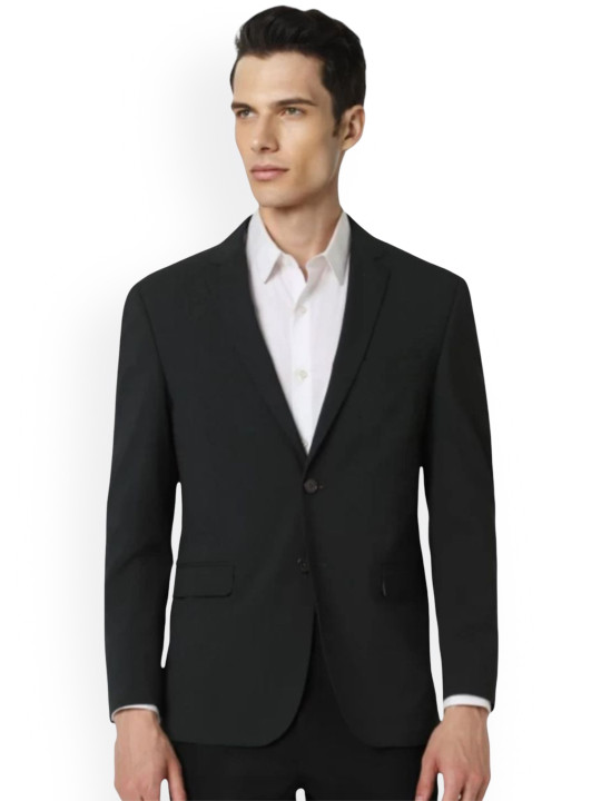 MAN BAZAR Single Breasted Slim Fit Blazer