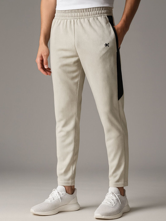 HRX by Hrithik Roshan Men Striped Mid-Rise Cricket Track Pant