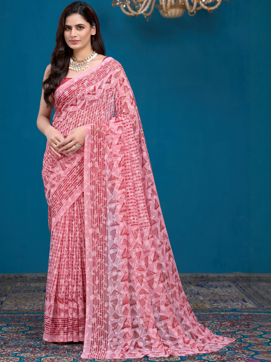 Garden Vareli Abstract Printed Saree