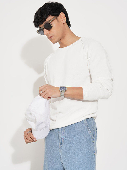People Pure Cotton Pullover Sweaters