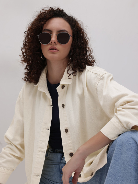 The Life Co. Pure Cotton Button Down Denim Jacket