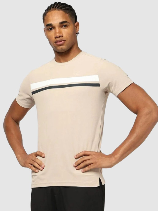 Performax Men Colourblocked Round Neck T-shirt