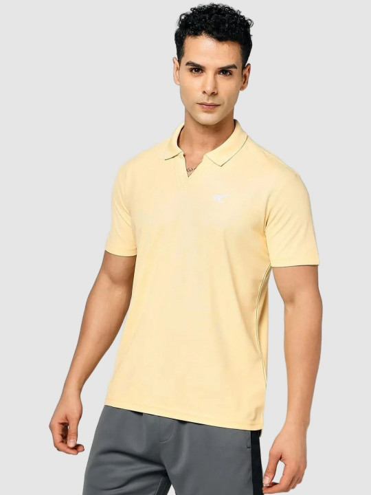 Performax Men Solid Polo Collar T-shirt