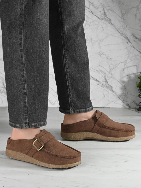 AfroJack Men Square Toe Slip-On Mules