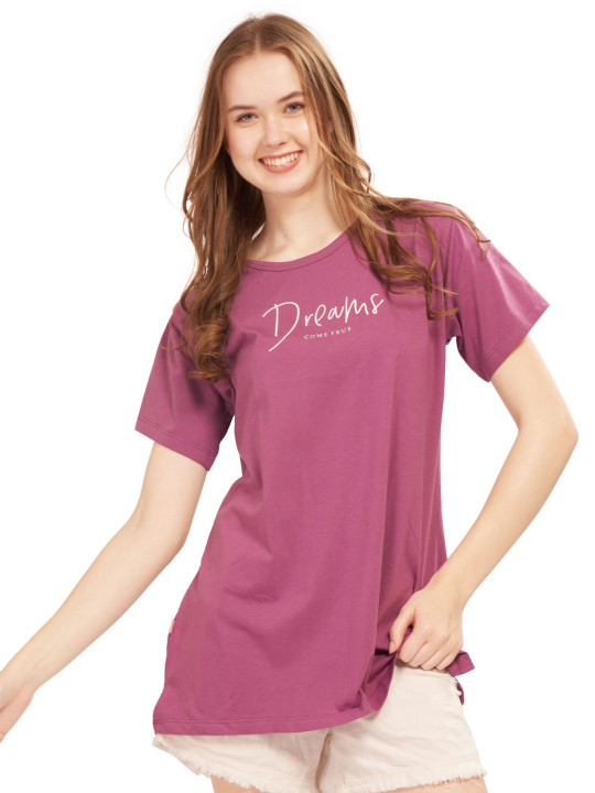 WEET Typography Printed Round Neck Cotton T-Shirt