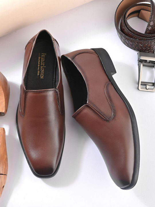 FELELOZ LONDON Men Leather Formal Loafers Shoes