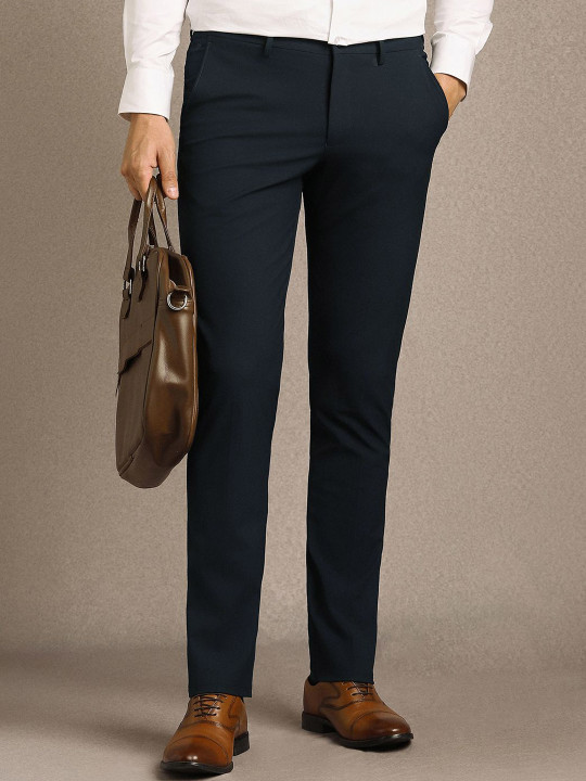 Louis Philippe Men Slim Fit Formal Trousers