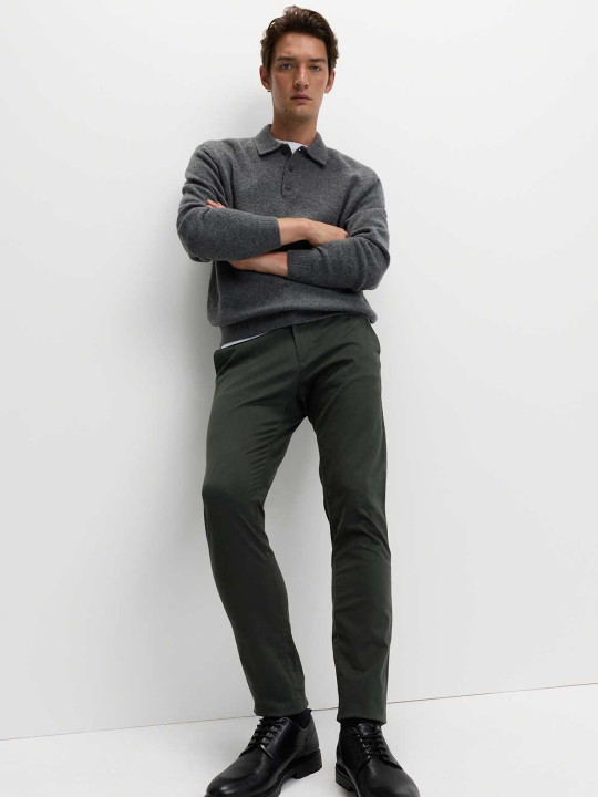 Marks & Spencer Slim Fit Cotton Rich Stretch Chinos