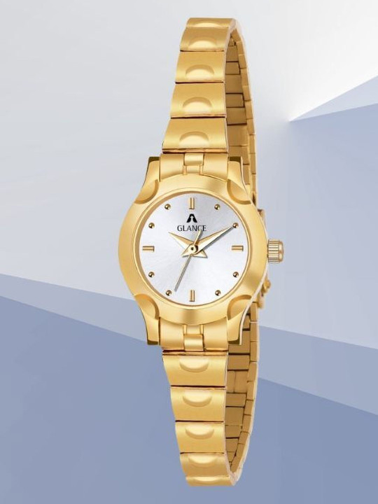 Aglance Unisex Embellished Dial & Straps Analogue Watch New987_8019YM03