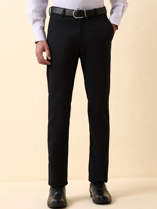 Allen Solly Men Slim Fit Mid-Rise Formal Trousers