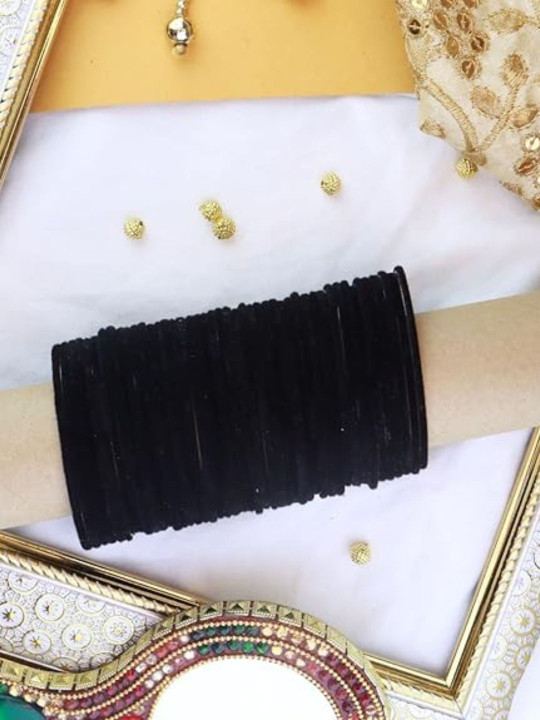 I Jewels Set Of 48 Velvet Bangles