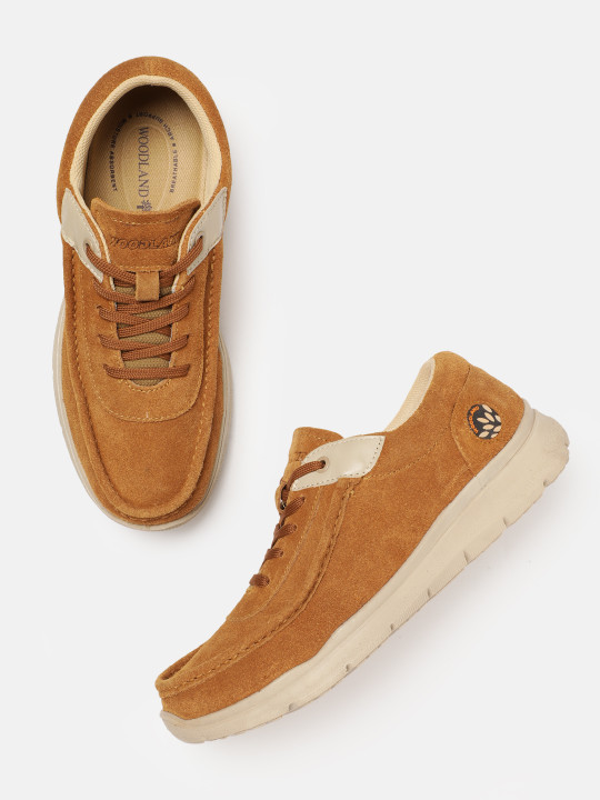 Woodland Men Suede Moisture Absorbent Sneakers