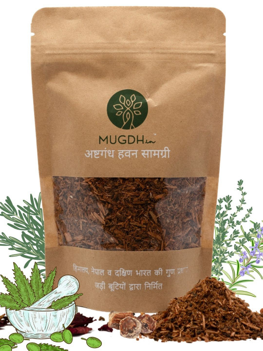 Mugdh.in Ashtgandha Vedic Havan Samagri 400gm for Hawan