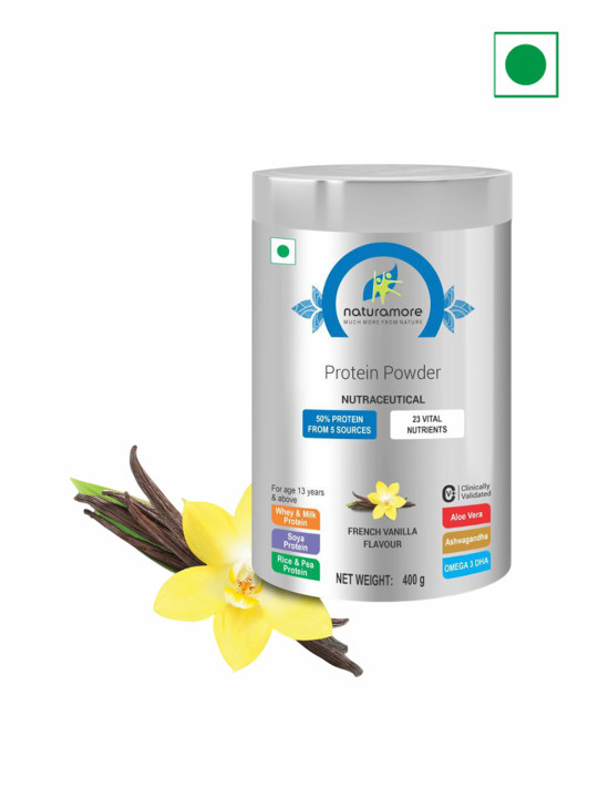 Naturamore Much More From Nature Protein Powder- 400 g- French Vanilla
