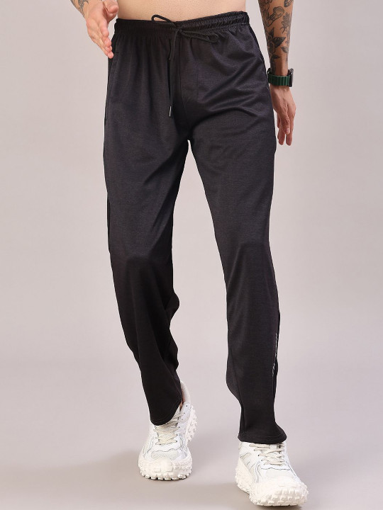 V-Mart Men Solid Mid-Rise Regular Track Pants
