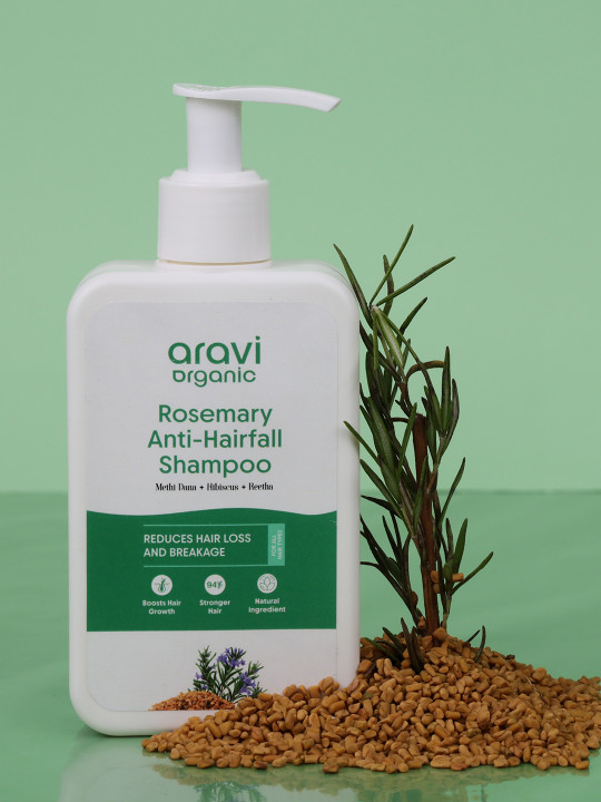 Aravi Organic Rosemary Anti-Hairfall Shampoo For Controls Hairfall & Strengthens - 200ml