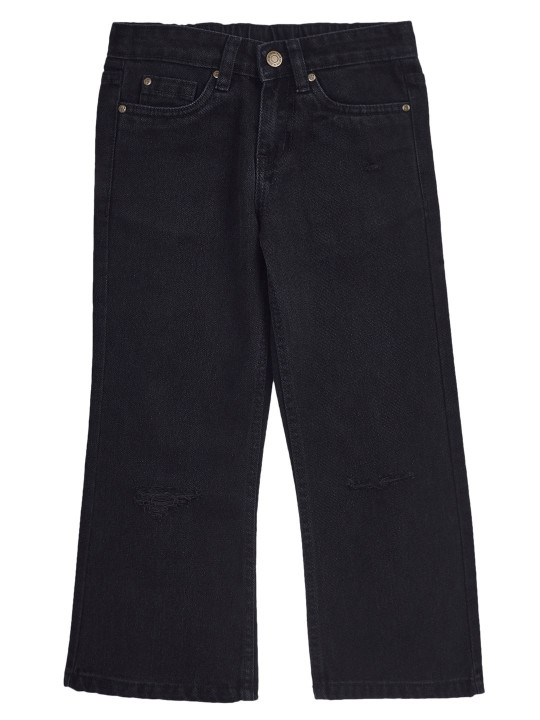 Cub McPaws Girls Wide Leg Mid-Rise Denim Jeans