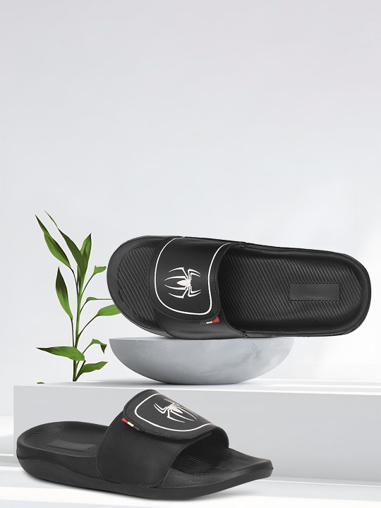 PERY PAO Men Printed Sliders