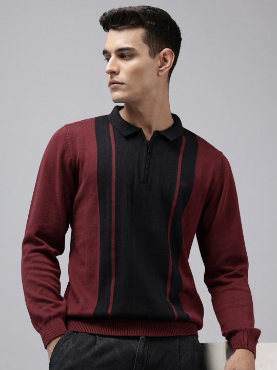 ColorPlus Striped Pure Cotton Pullover Sweaters