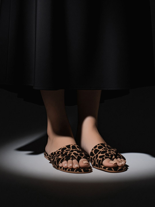 Lavie Women Printed Open Toe Flats