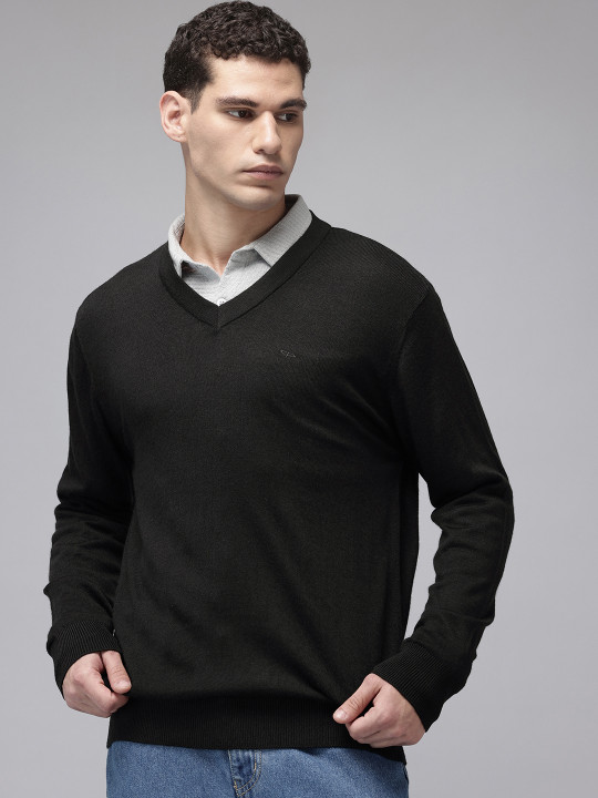 ColorPlus V-Neck Knitted Pullover