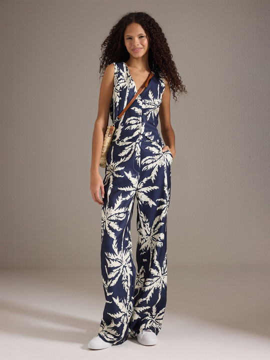Trendyol Printed Sleeveless Top & Trousers