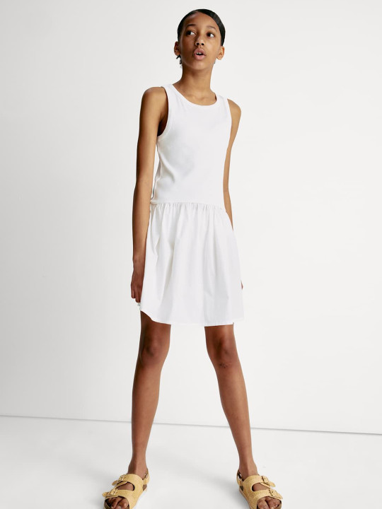 Marks & Spencer Cotton Rich Ribbed Dress