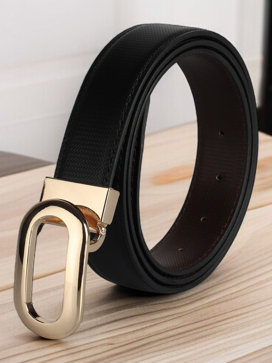 Provogue Men Textured Reversible Formal Belt