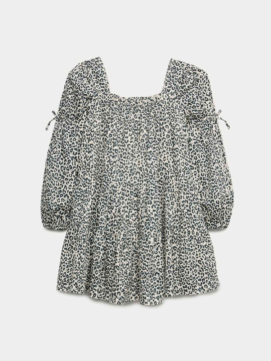 Marks & Spencer Pure Cotton Leopard Print Dress