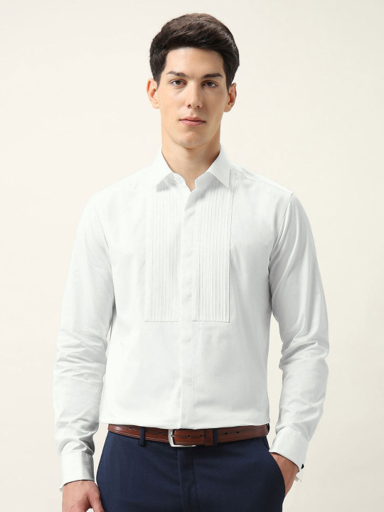 Arrow Men Manhattan Slim Fit Spread Collar Pure Cotton Formal Shirt