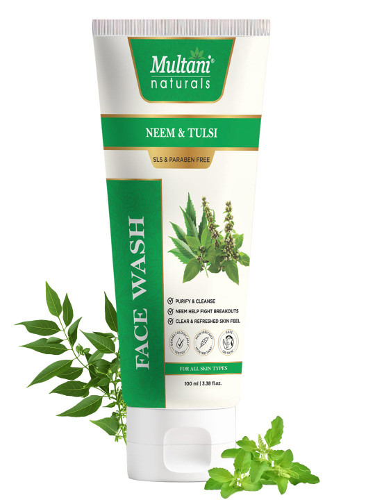Multani Naturals Neem & Tulsi Face Wash - 100 ml