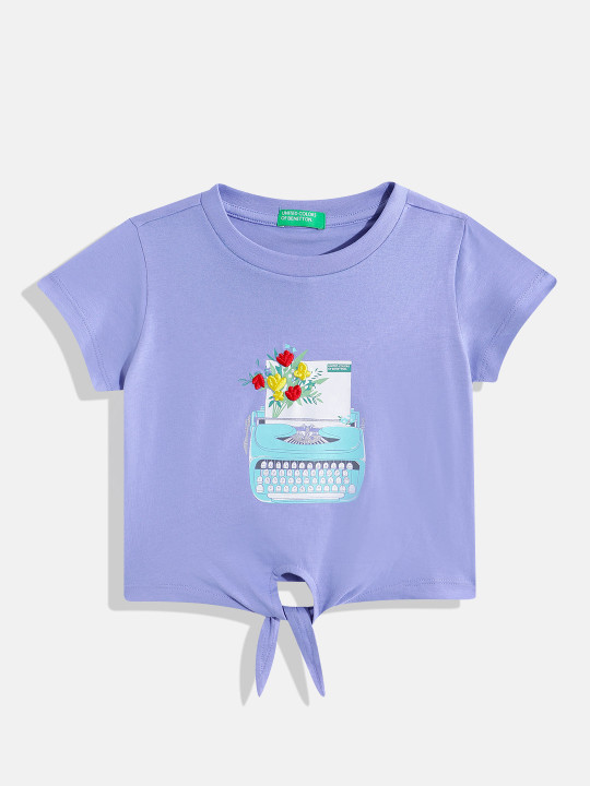 United Colors of Benetton Graphic Printed Pure Cotton T-shirt